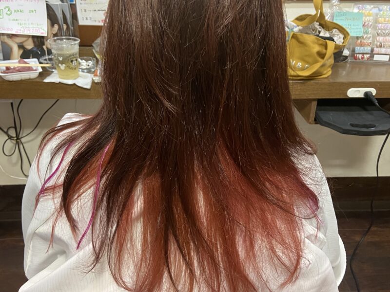 ヘアデザイン　インナーカラー